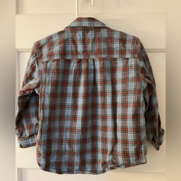 Great Holiday Outfit, Boys 4T button down plaid shirt and tan Jeans. - Picture 3 of 12